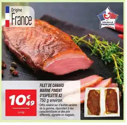 Netto Filet de canard mariné piment d'espelette x2 offre