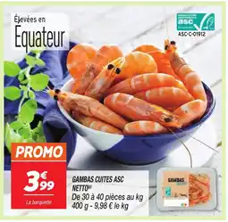 Netto Gambas cuites asc netto offre