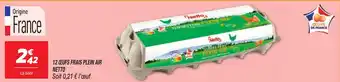 Netto 12 ceufs frais plein air netto offre