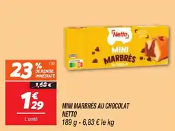 Netto Mini marbrés au chocolat netto offre