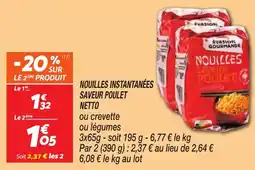 Netto Nouilles instantanées saveur poulet netto offre