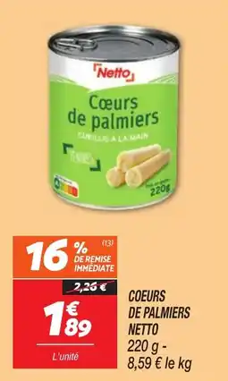 Netto Coeurs de palmiers netto offre