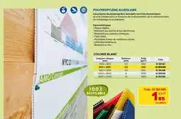 Prolians PolypropylÚne alvéolaire offre