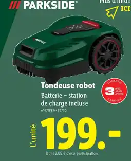 Lidl PARKSIDE® Tondeuse robot offre