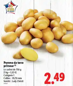 Lidl Pomme de terre primeur offre