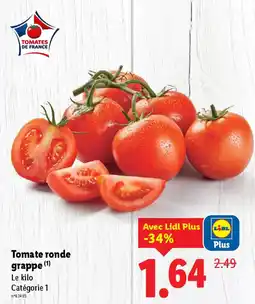 Lidl Tomate ronde grappe offre
