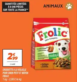 Netto Croquette a la volaille pour chien petit et moyen frolic offre