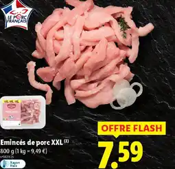 Lidl Emincés de porc XXL offre
