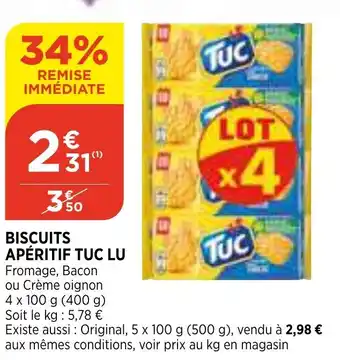 Bi1 Biscuits Apéritif Tuc Lu offre