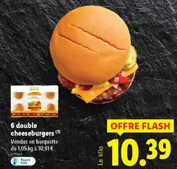 Lidl 6 double cheeseburgers offre