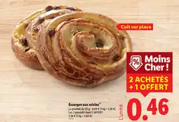 Lidl Escargot aux raisins offre