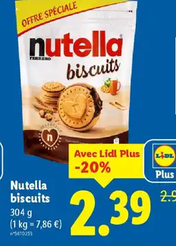 Lidl NUTELLA biscuits offre