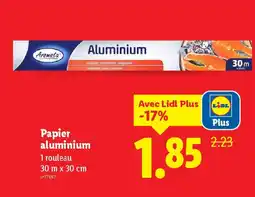 Lidl Papier aluminium offre