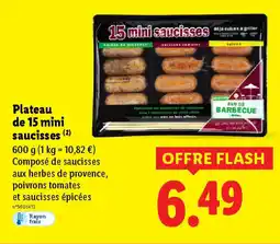 Lidl Plateau de 15 mini saucisses offre