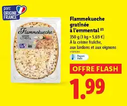 Lidl Flammekueche gratinée à l'emmental offre