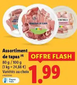 Lidl Assortiment de tapas offre