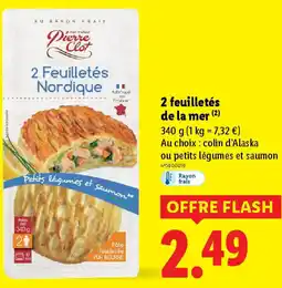Lidl 2 feuilletés de la mer offre