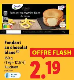 Lidl ENVIA Fondant au chocolat blanc offre