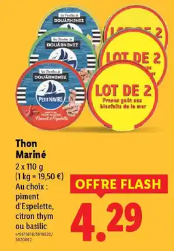 Lidl Thon Mariné offre