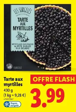 Lidl Tarte aux myrtilles offre