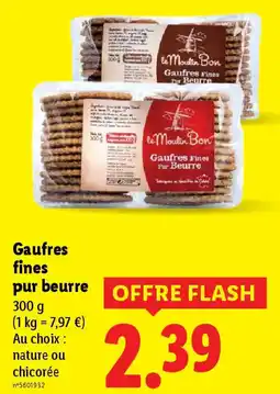 Lidl Gaufres fines pur beurre offre