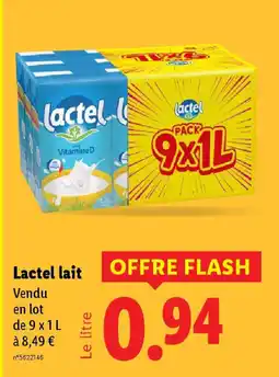 Lidl LACTEL Lait offre