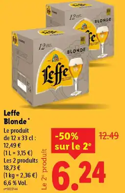 Lidl LEFFE Blonde offre