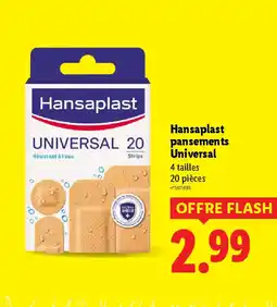Lidl HANSAPLAST pansements Universal offre