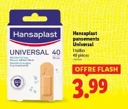 Lidl HANSAPLAST pansements Universal offre