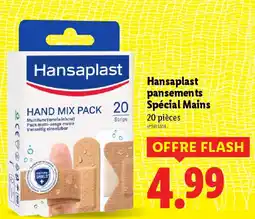 Lidl HANSAPLAST pansements Spécial Mains offre