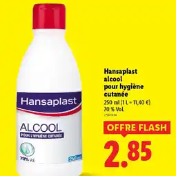 Lidl HANSAPLAST alcool pour hygiène cutanée offre