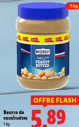 Lidl MCENNEDY Beurre de cacahuètes offre