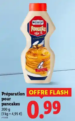 Lidl MCENNEDY Préparation pour pancakes offre