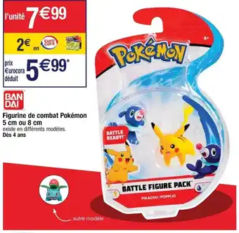 Cora x Carrefour Figurine de combat pokémon offre
