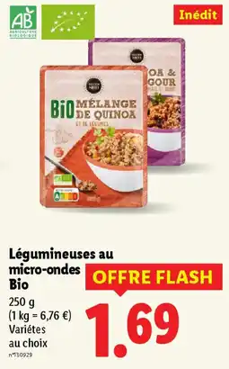 Lidl Légumineuses au micro-ondes offre