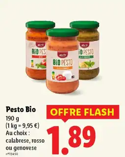 Lidl Pesto Bio offre