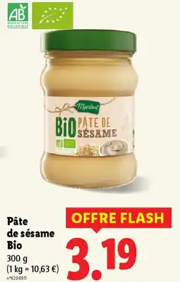 Lidl MARIBEL Pâte de sésame Bio offre