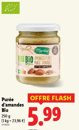 Lidl Purée d'amandes Bio offre
