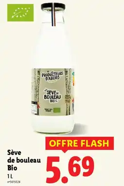 Lidl Sève de bouleau Bio offre
