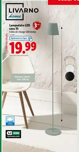 Lidl LIVARNO HOME Lampadaire LED sans fil offre