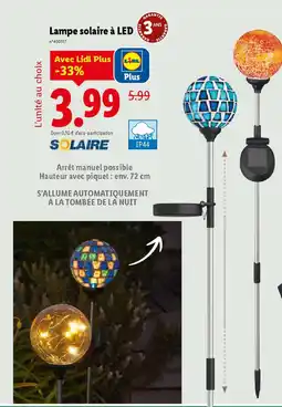 Lidl Lampe solaire à LED 3 offre