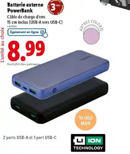 Lidl Batterie externe PowerBank offre