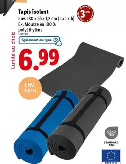 Lidl Tapis isolant offre