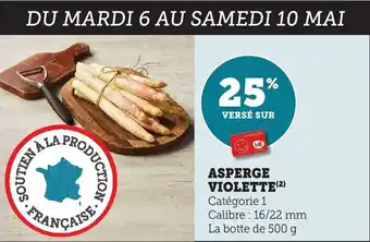 Bi1 Asperge violette offre