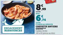 Bi1 Crevette entiere cuite offre