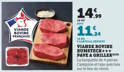 Bi1 Viande bovine rumsteck pave a griller offre