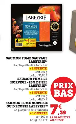 Bi1 Saumon fume sauvage labeyrie offre