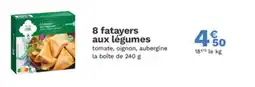 Picard 8 fatayers aux légumes offre