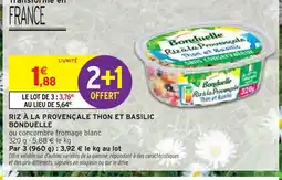 Intermarché BONDUELLE Riz à la provençale thon et basilic offre