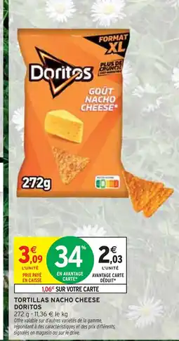 Intermarché DORITOS Tortillas Nacho Cheese offre